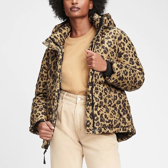gap leopard jacket